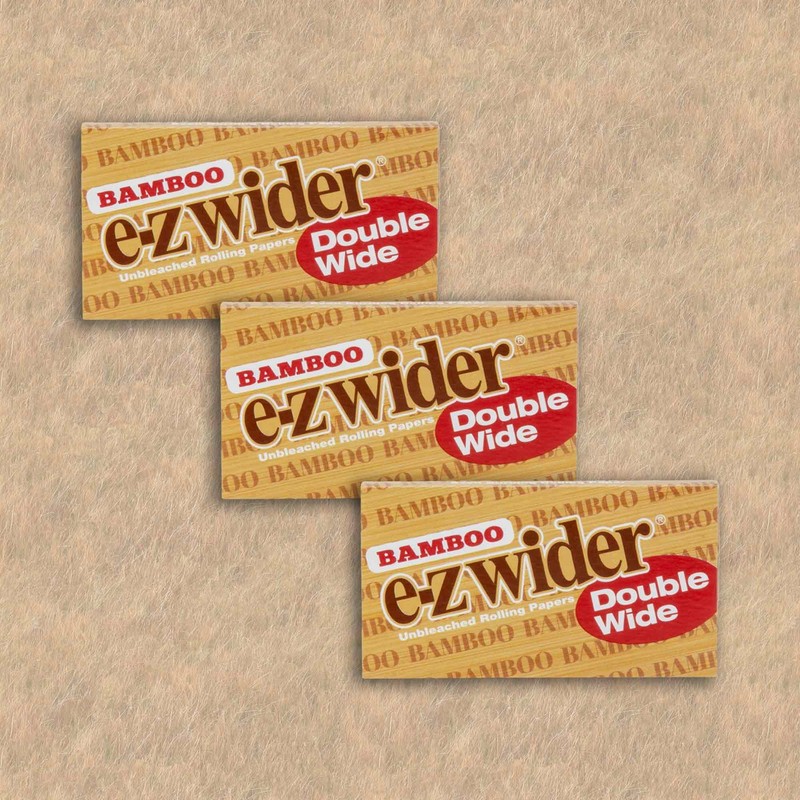 EZ Wider Bamboo Double Wide Cigarette Rolling Paper 72 Leaves