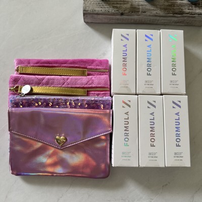 6x Formula Z Unisexy Setting Spray + 4 Makeup Bags | Lot Of 6
