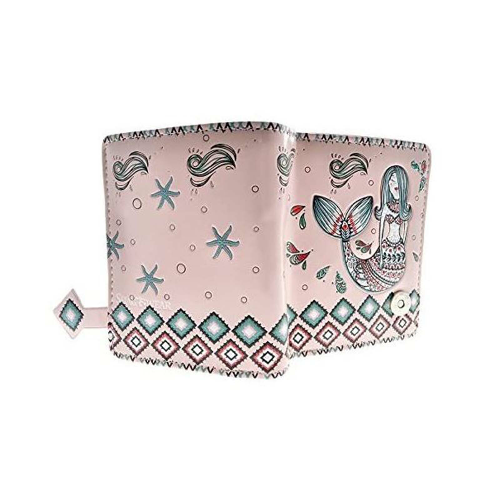 Маленький розовый кошелек на молнии Shagwear Mermaid Garden НОВЫЙ В НАЛИЧИИ