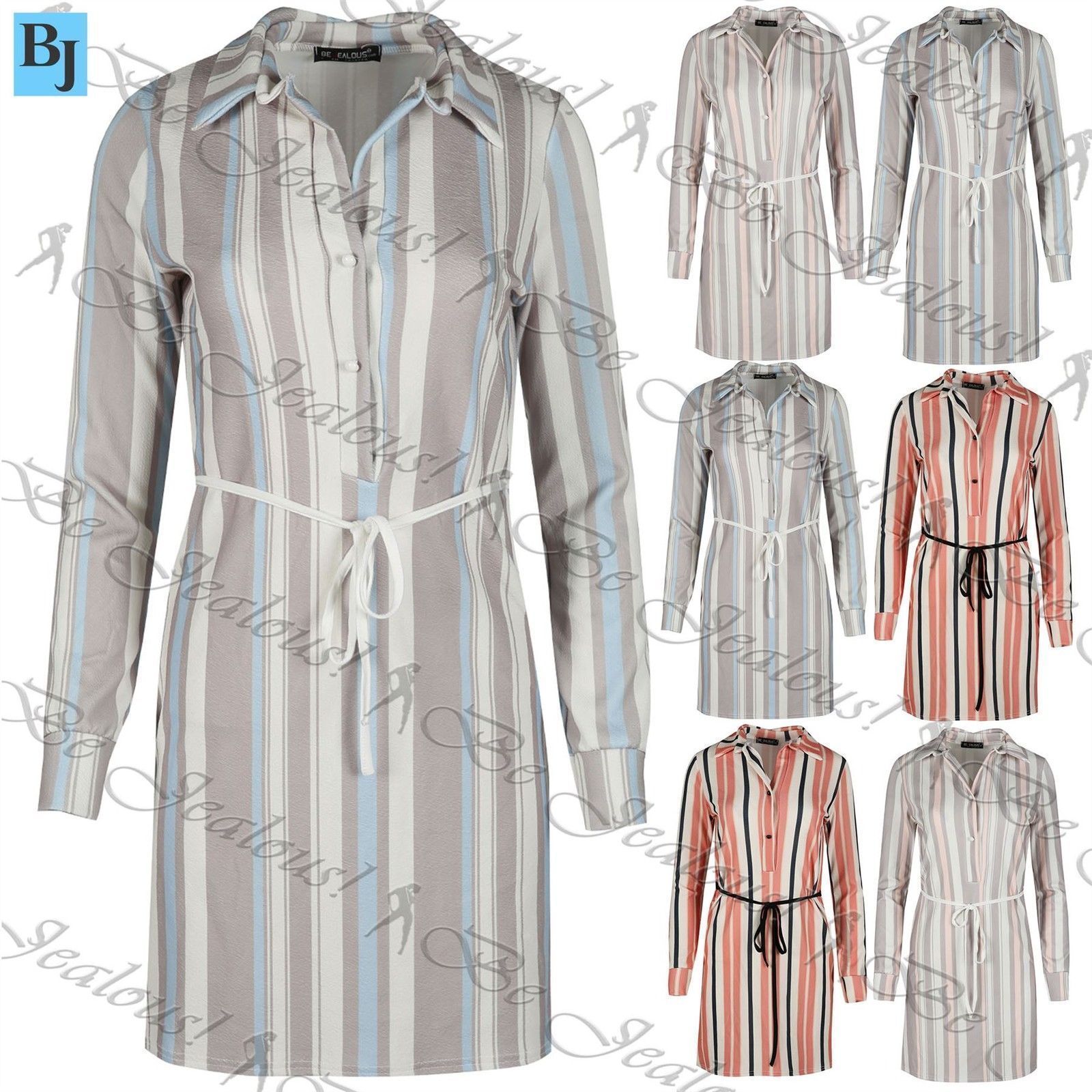 Plus Size Long Sleeve Casual Shirt Dresses for Women for sale | eBay UK