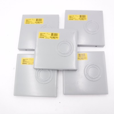 5 Pack nVent 6'' x 6'' Closure Plates w/Knockouts F66GCP