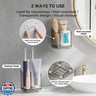 Toothbrush Holders for Bathrooms, 3 Slots Detachable Electric Toothbrush Holder Wall Mounted with Divider, Removable Tooth Brush and Toothpaste Holder Organizer for Bathroom/Kitchen/Office