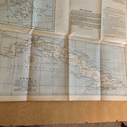 1909 Gazetteer Of The World - Bullard Co. 34 X 39” World Map & Info Negro Indian