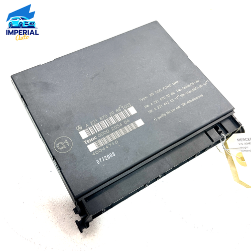 2007-2013 Mercedes W221 S600 Individual Rear Seats Control Unit Module OEM