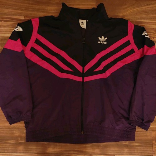adidas sportive track jacket purple