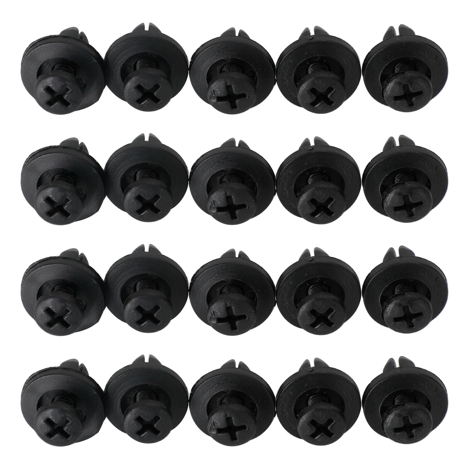 20x 6mm Fairing Clip Screw Rivets Panel Trim For Suzuki GSX