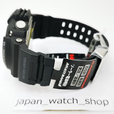 Pre-owned Casio G-shock Gw-9400j-1jf Black Red Master Of Rangeman Men's Watch In Box