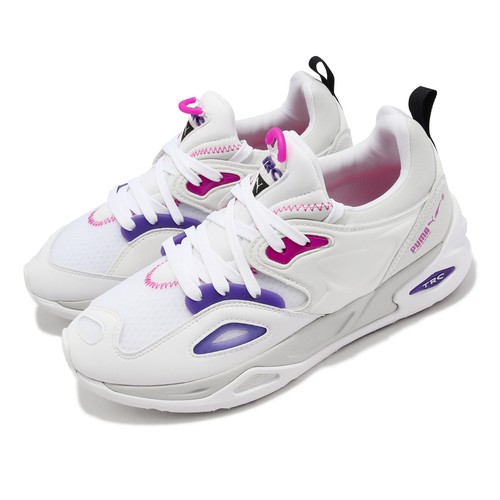 

Puma TRC Blaze Tech White Prism Violet Purple Мужская повседневная обувь унисекс 384960-05, Белый, Trc Blaze Tech