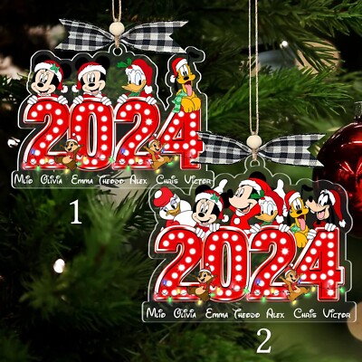 2024 Custom Disney Christmas Ornament, Mickey and Friends Christmas Ornament