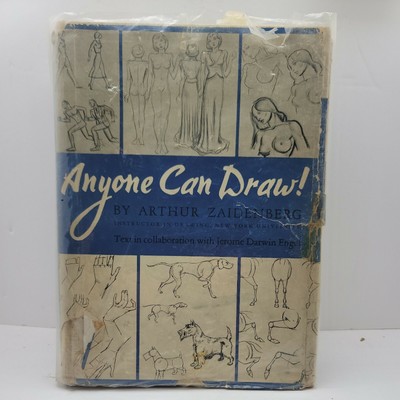 Anyone Can Draw Arthur Zaidenberg 1939 Vintage First Edition - Illustration Draw