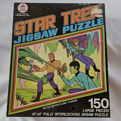 NEW 1974 Paramount HG Toys Star Trek Jigsaw Puzzle Battle Planet Klingon 495-02