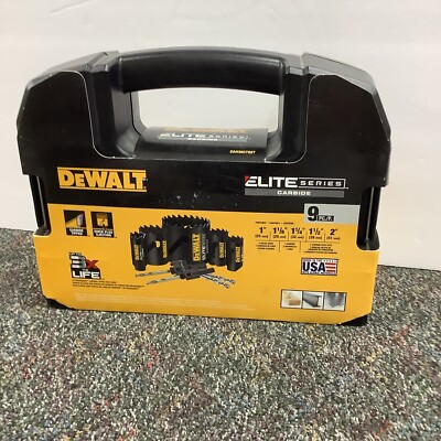 DEWALT Elite Series Carbide 9pc 1''-2'' Hole Saw Kit DAH39CTSET 8765