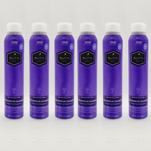 6 Pack Hask Biotin Hair Boost Thickening Dry Shampoo Long Lasting Absorption