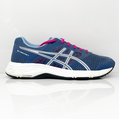 

Женские кроссовки Asics Gel Contend 5 1012A231 синие кроссовки размер 7 широкие, Синий, Gel Contend 5