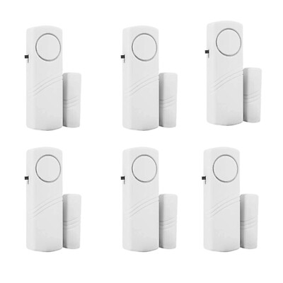 6 Home Safety Burglar Alarm Wireless System Security Magnetic Door Window Sensor