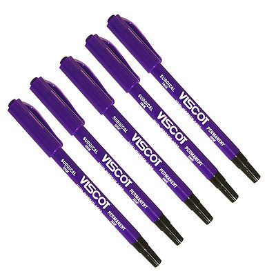 Stencil Marker Pen Dermal Dual Tip Skin Scribe Tattoo Piercing Surgical Medical