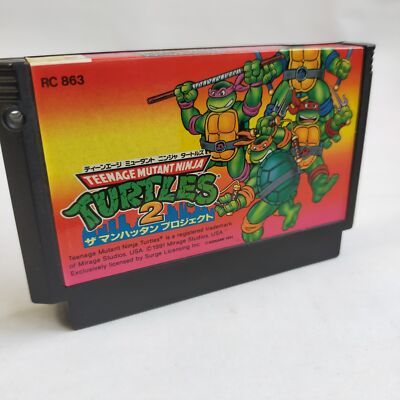 箱つきFC　タートルズ2 ザ・マンハッタン・プロジェクト　TMNT2 箱つきFC タートルズ2 ザ・マンハッタン・プロジェクト TMNT2
