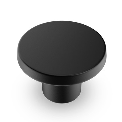 5 Pack Matte Black Cabinet Knobs - Modern Black Kitchen Cabinet Knobs Black K...