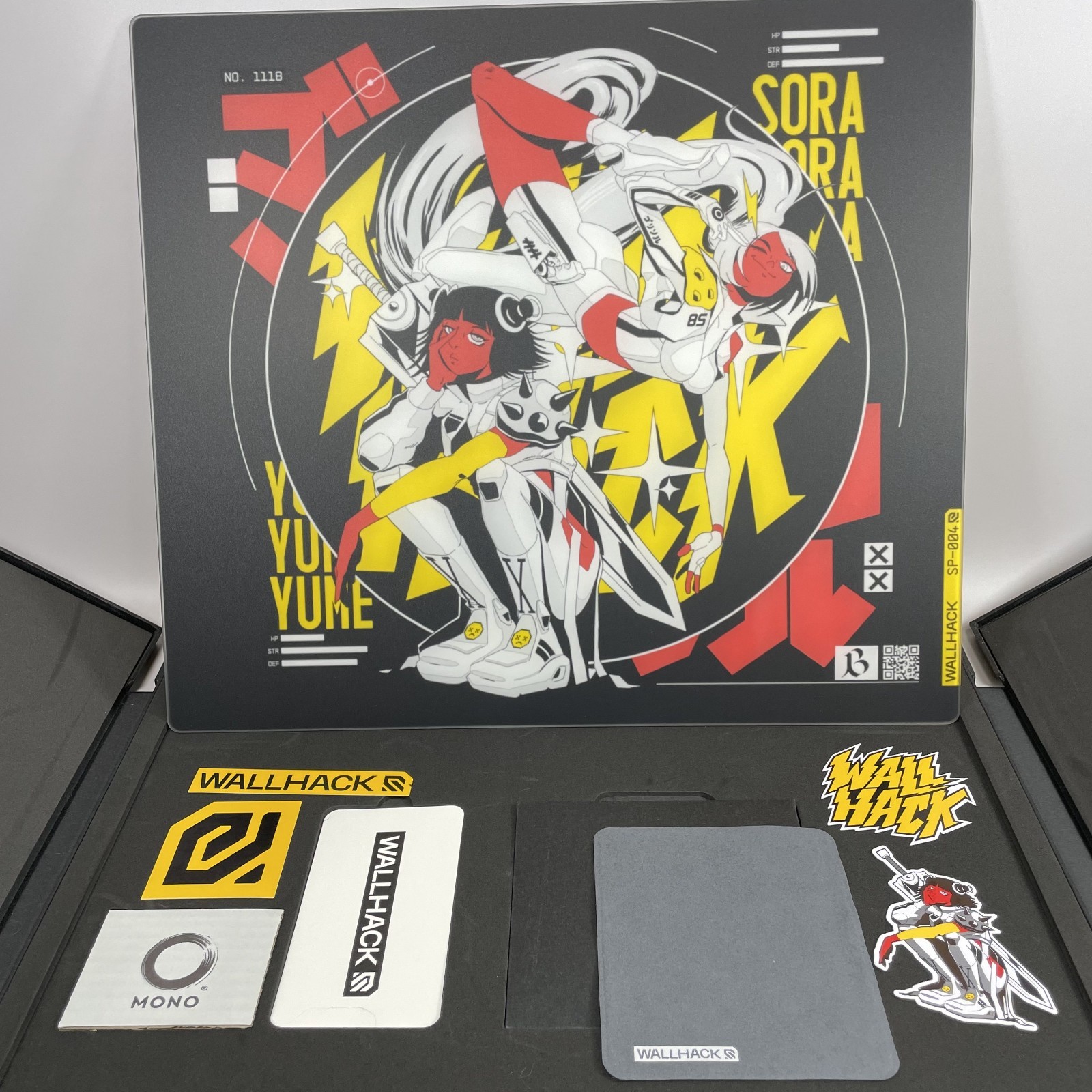 WALLHACK SP-004 Arcade Twins Limited Edition Glass Mouse Pad
