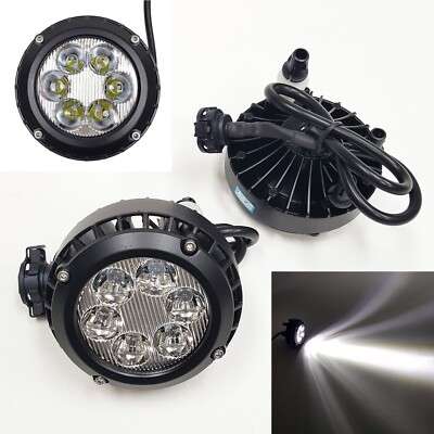 Fit 2007-2014 Ford Mustang Shelby GT500 Clear Lens LED Fog Driving Lights Lamps