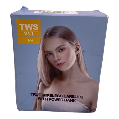 TWS TBS F9 V5.1 True Wireless Smart Touch Earbuds with Power Bank to charge