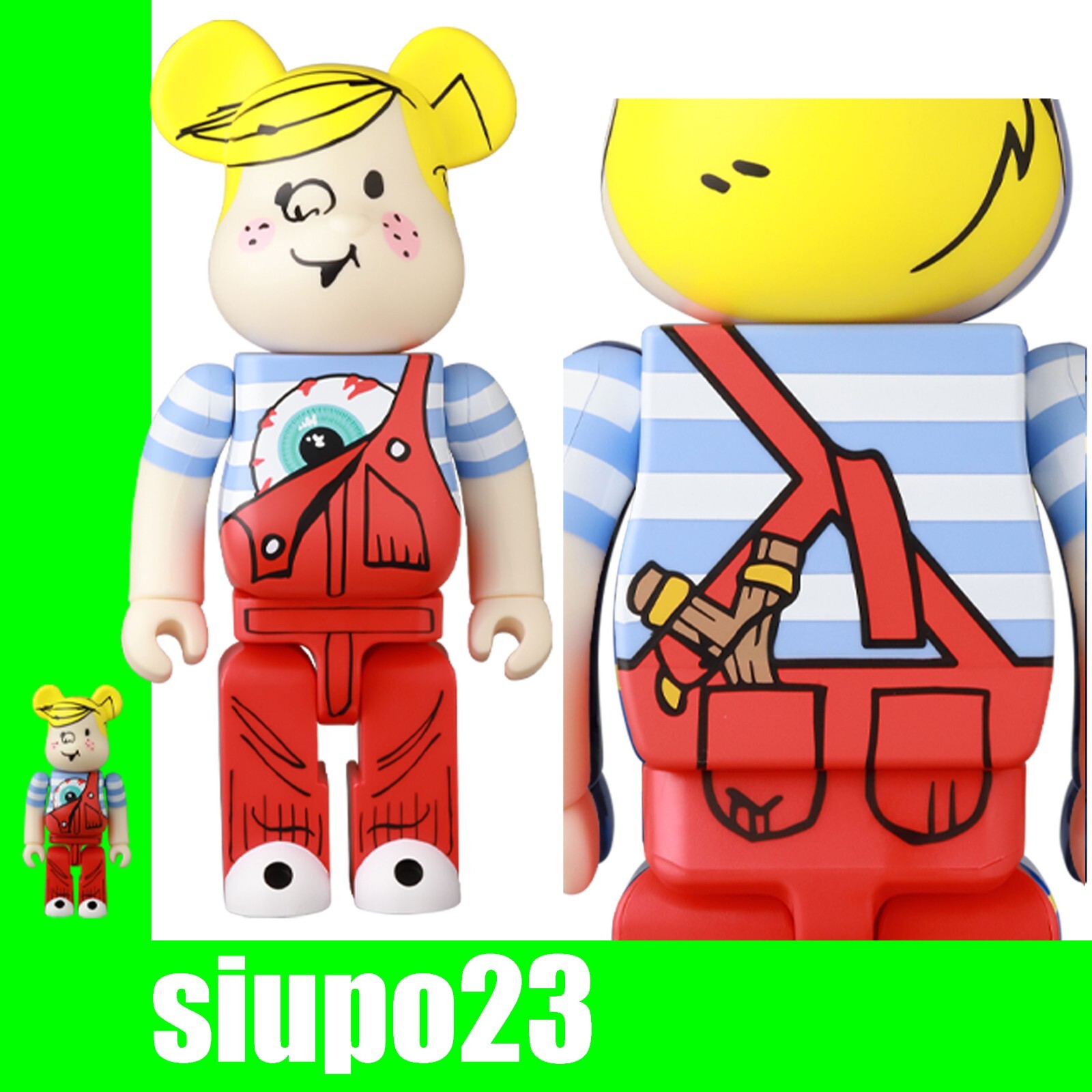 その他 MEDICOM TOY - BE@RBRICK MISHKA x DENNIS THE MENACE BE@RBRICK MISHKA x DENNIS THE MENACE 400% & 100% MEDICOM TOY