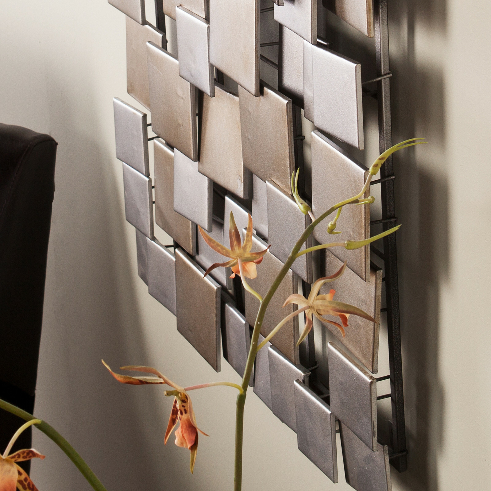 Abstract Modern Metal Wall Sculpture Art Silence Set Of 4 For Sale Online Ebay