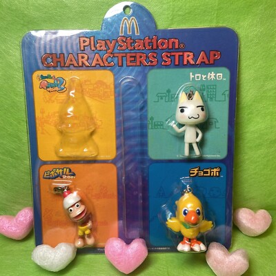 McDonald's × PlayStation Charm Toro Holiday Chocobo Ape Escape Doko Demo Issyo