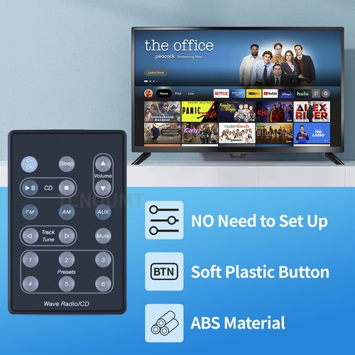 For Bose Wave Radio/CD Remote Control AWRC-1G AWRC-1W AWRC-1P AWRC1P