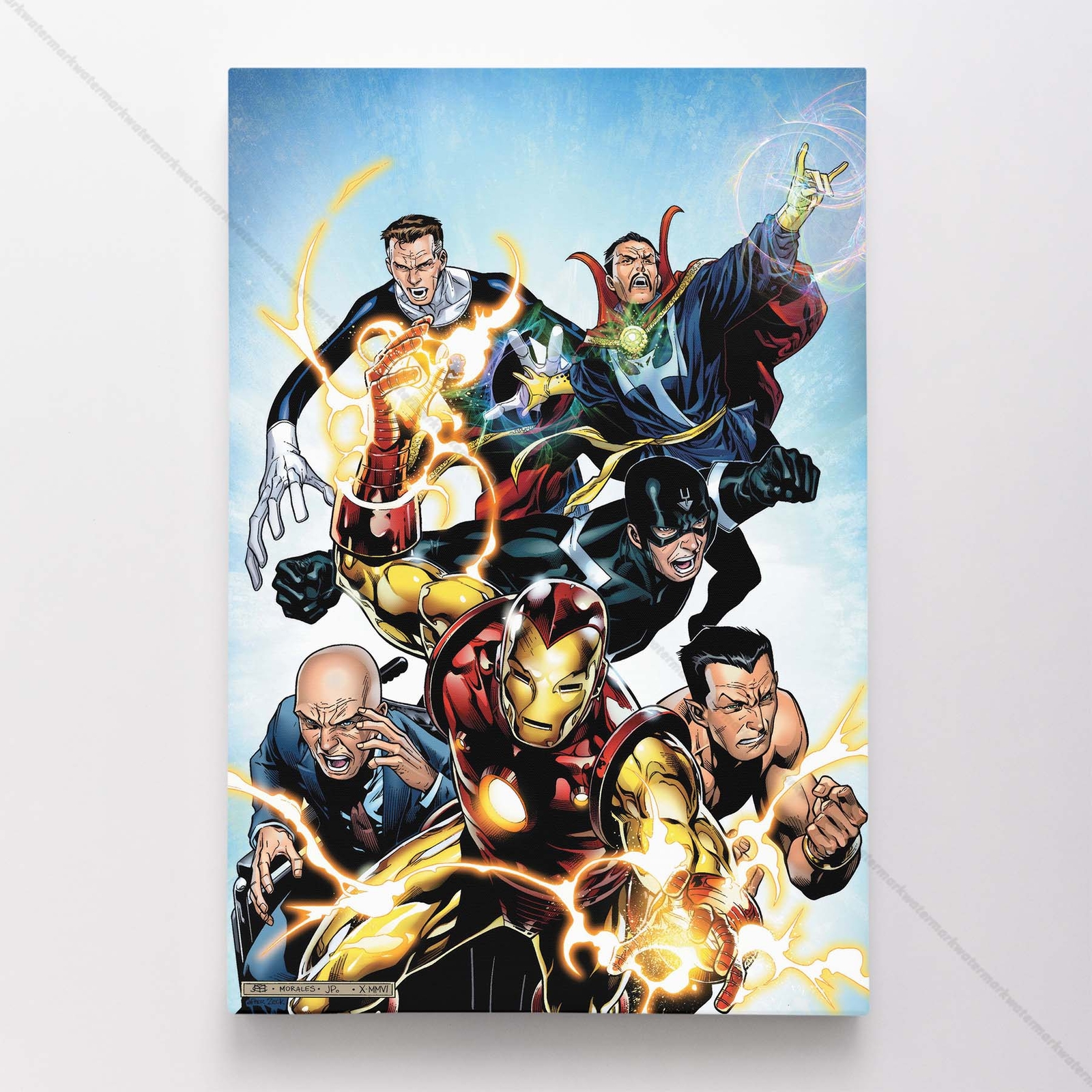 Avengers Poster Canvas Marvel Superhero Comic Book Cover Art Print #4358