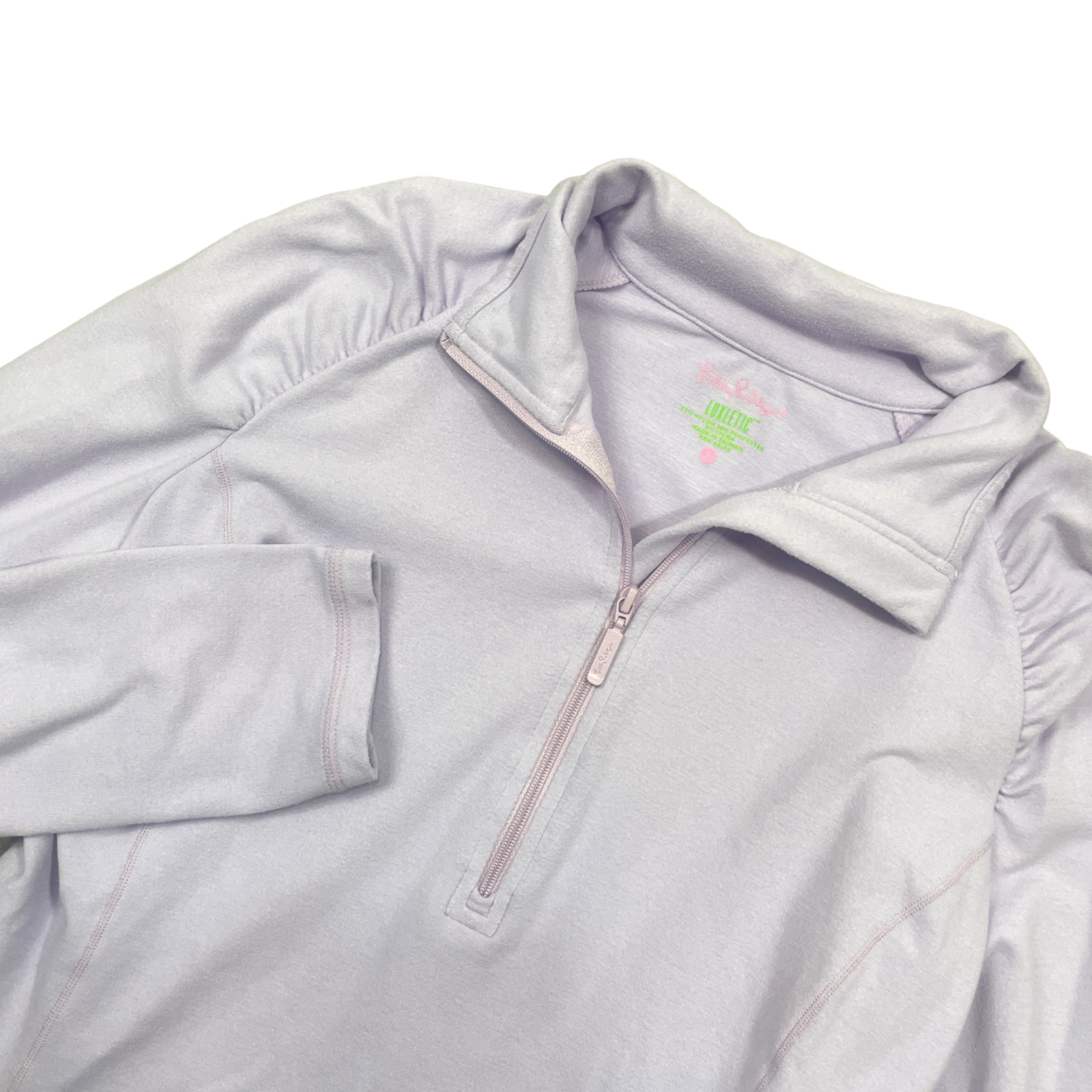 Lilly Pulitzer Luxletic Lilac Small Long Sleeve 1/4 Zip Soft