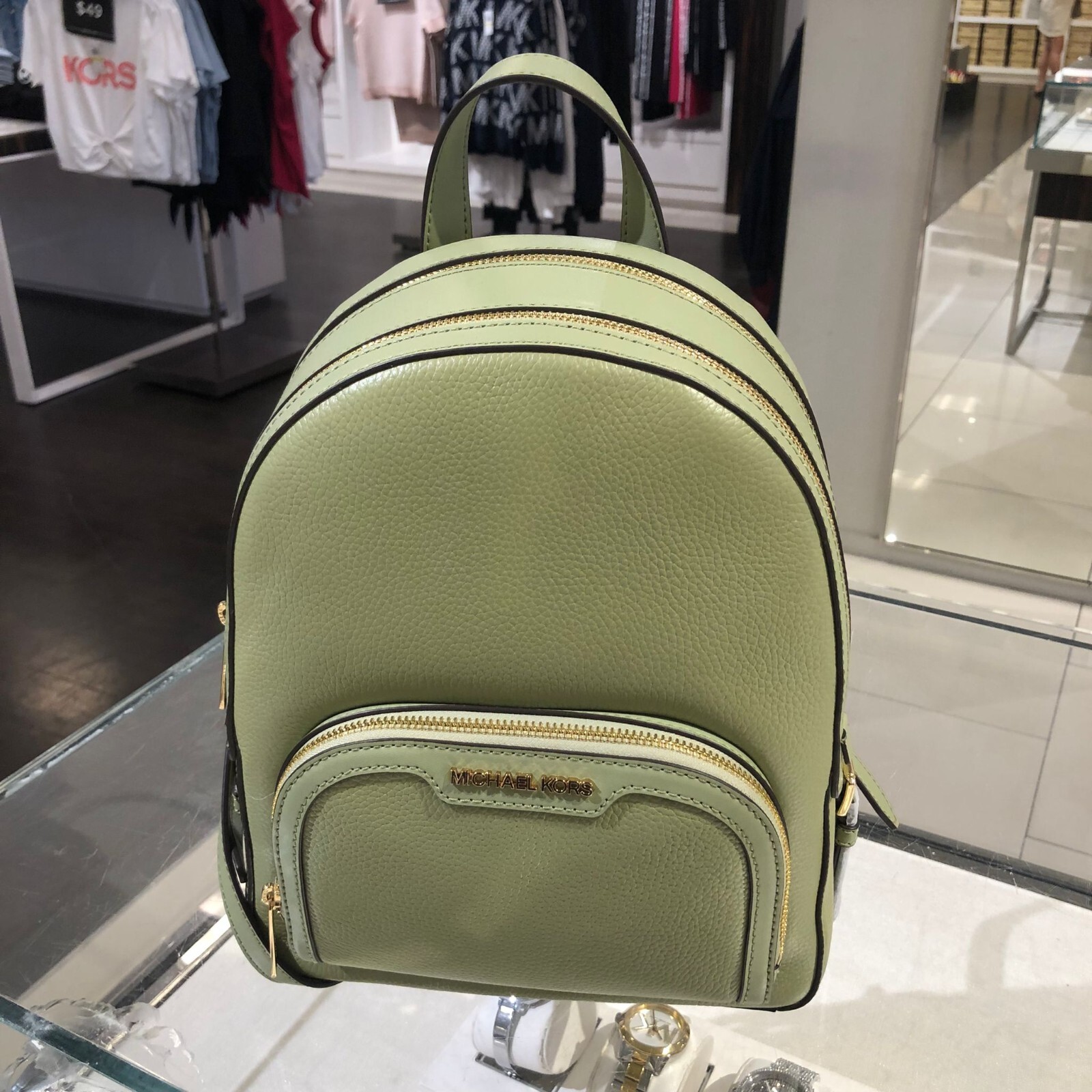 Michael Kors Medium Girls Lady School Travel Backpack Shoulder Leather Satchel