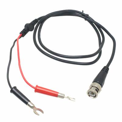 BNC male to spade 1/4'' 6mm U type fork terminals Oscilloscope Probe 1M cable