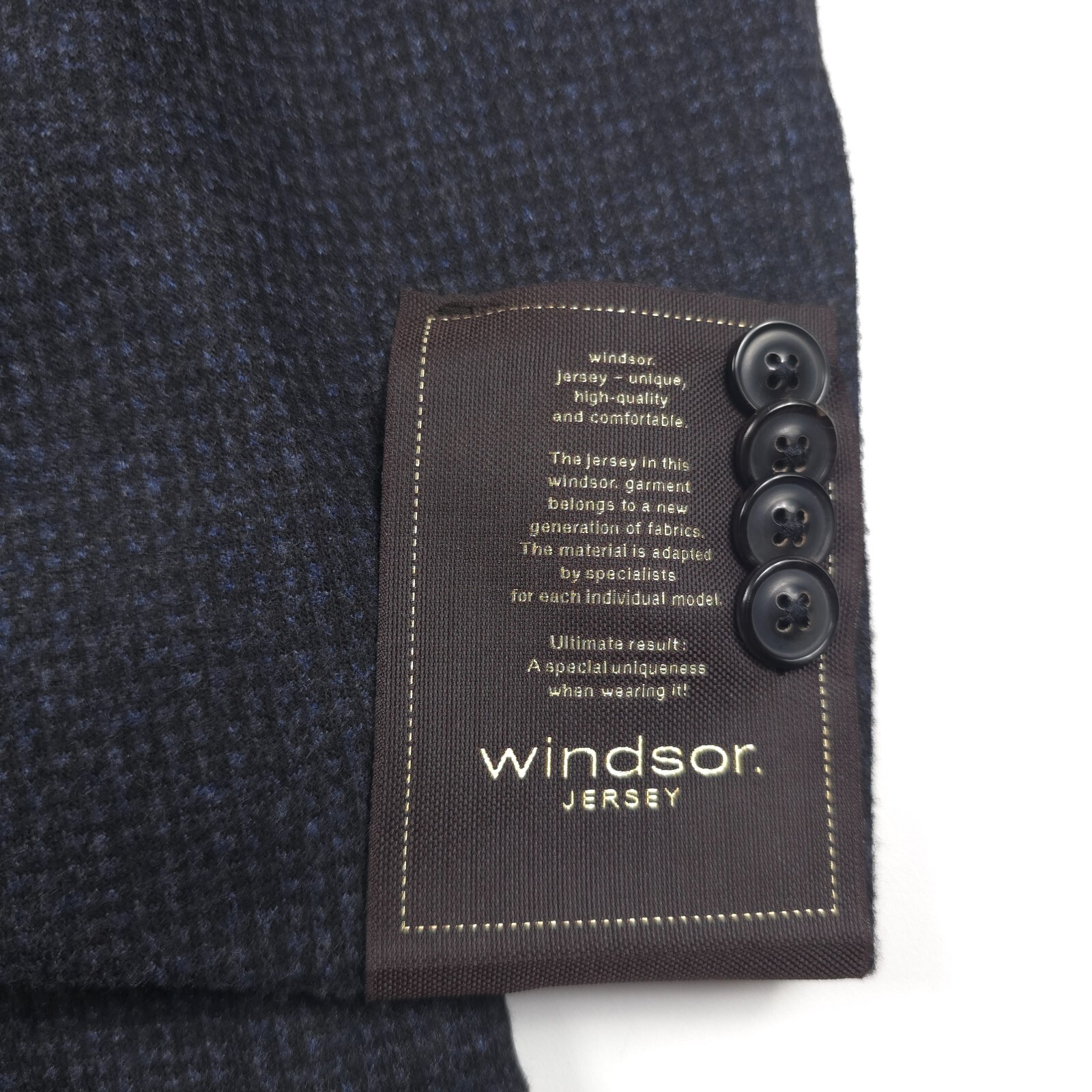 Pre-owned Windsor $1095  Triest J4 Removable Inlay Sport Coat Blazer Jacket Mens 46 (eu 56) In Blue