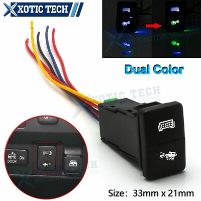 Factory Dual Push Switch Button LED Lightbar Fog Light For Toyota Tacoma Tundra