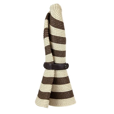 DM Merchandising, Sunlily Roll-n-Go Sun Hat, Brown-Tan Stripe (SROLC-SBRW)