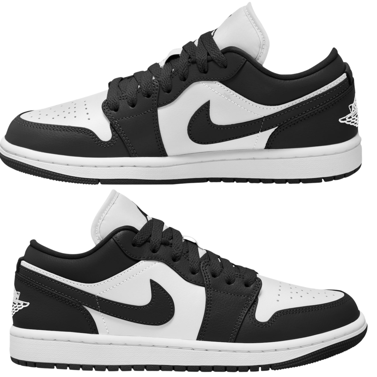 Nike Air Jordan 1 Low Shoes White Black DC0774-101 Multi