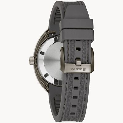Pre-owned Bulova Grey Mens Analogue Watch Oceanographer 98b407