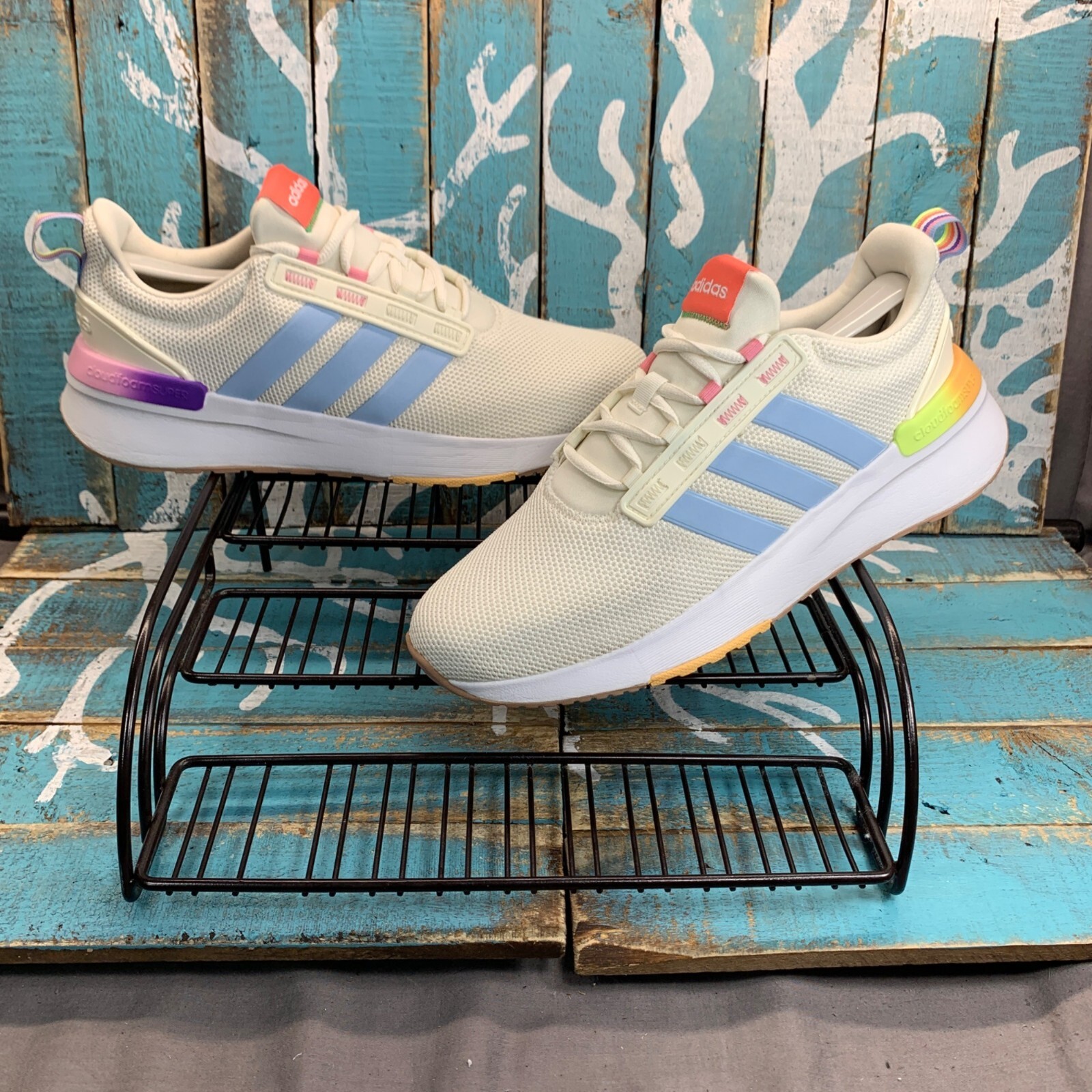 【レディース】adidas Racer TR21 ランニングシューズ Adidas Racer TR21 Women's Running Shoes Cream Multi-Color