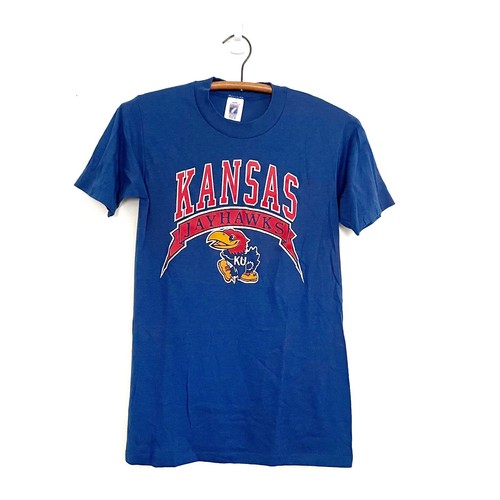 Vintage Kansas University Jayhawks T-Shirt Size Small 80s KU