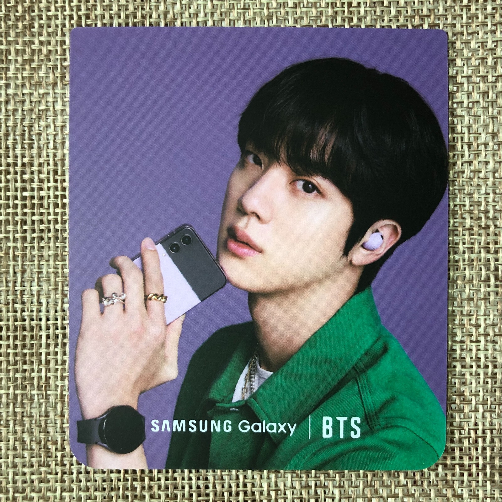 Btsのジンさんのphotocards！ BTS JIN [ Samsung Galaxy Z Flip 4 ] Official Photocard