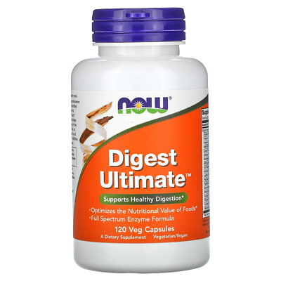 Now Foods Digest Ultimate 120 растительных капсул с гарантией качества GMP, веганский,