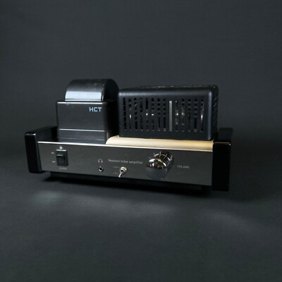 HCT HMS-100 Vacuum Tube Hybrid Amplifier vintage black/chrome TESTED