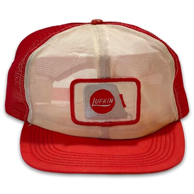 Lufkin Tools Vintage Patch Snapback Trucker Hat Tape Measure USA Made Cap