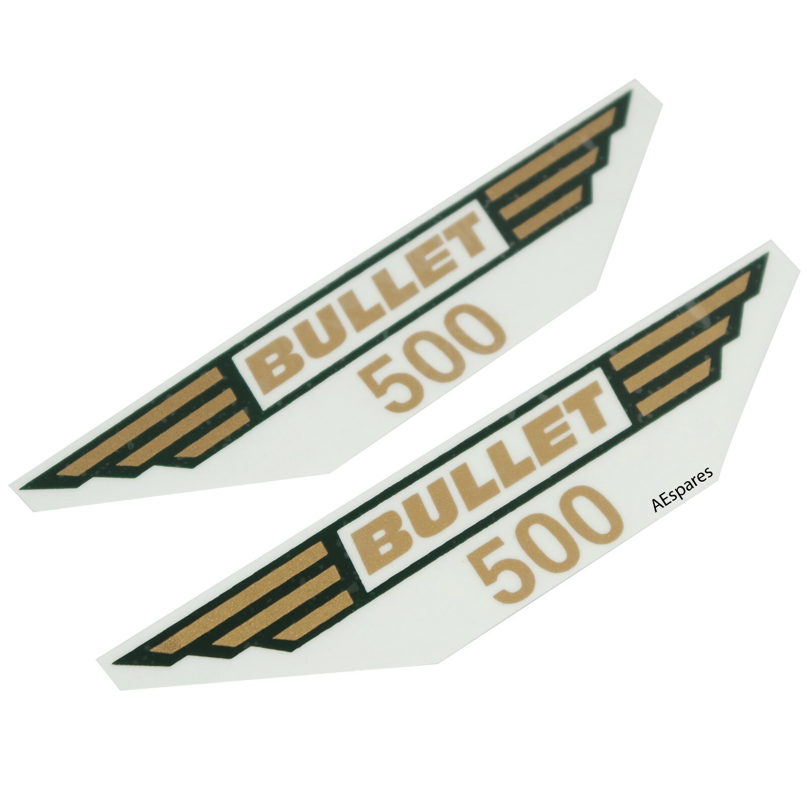 Tool Box Sticker decal Emblem Set Golden For Royal Enfield 500 Motorcycle 