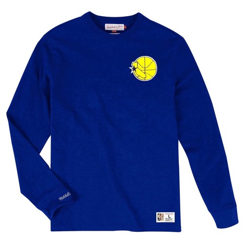 [LNSLDF18010-GSWROYA1] Мужские шорты Mitchell & Ness NBA Golden State Warriors Slub Longs