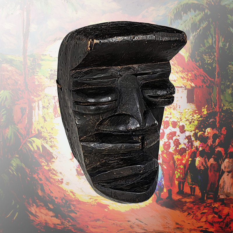 Masque Africain Art Tribal GlÃ Ou GrÃ BÃTÃ Masque Art Primitif CÃ´Te D'Ivoire