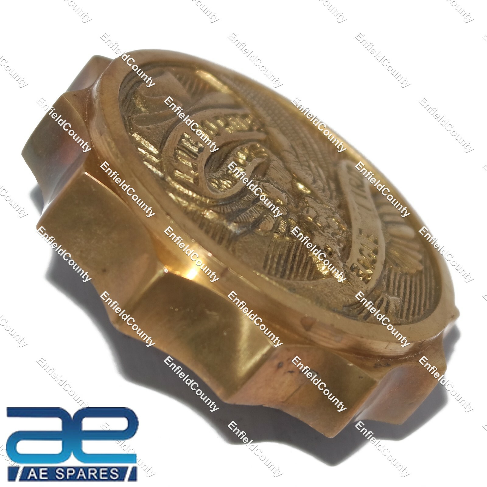 PETROL FUEL TANK CAP VINTAGE LOOK BRASS MADE FOR ROYAL ENFIELD 500cc 