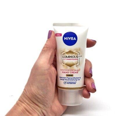 NIVEA Cellular Luminous630 HAND CREAM Anti-Pigment Spot Advanced SPF15 50ml