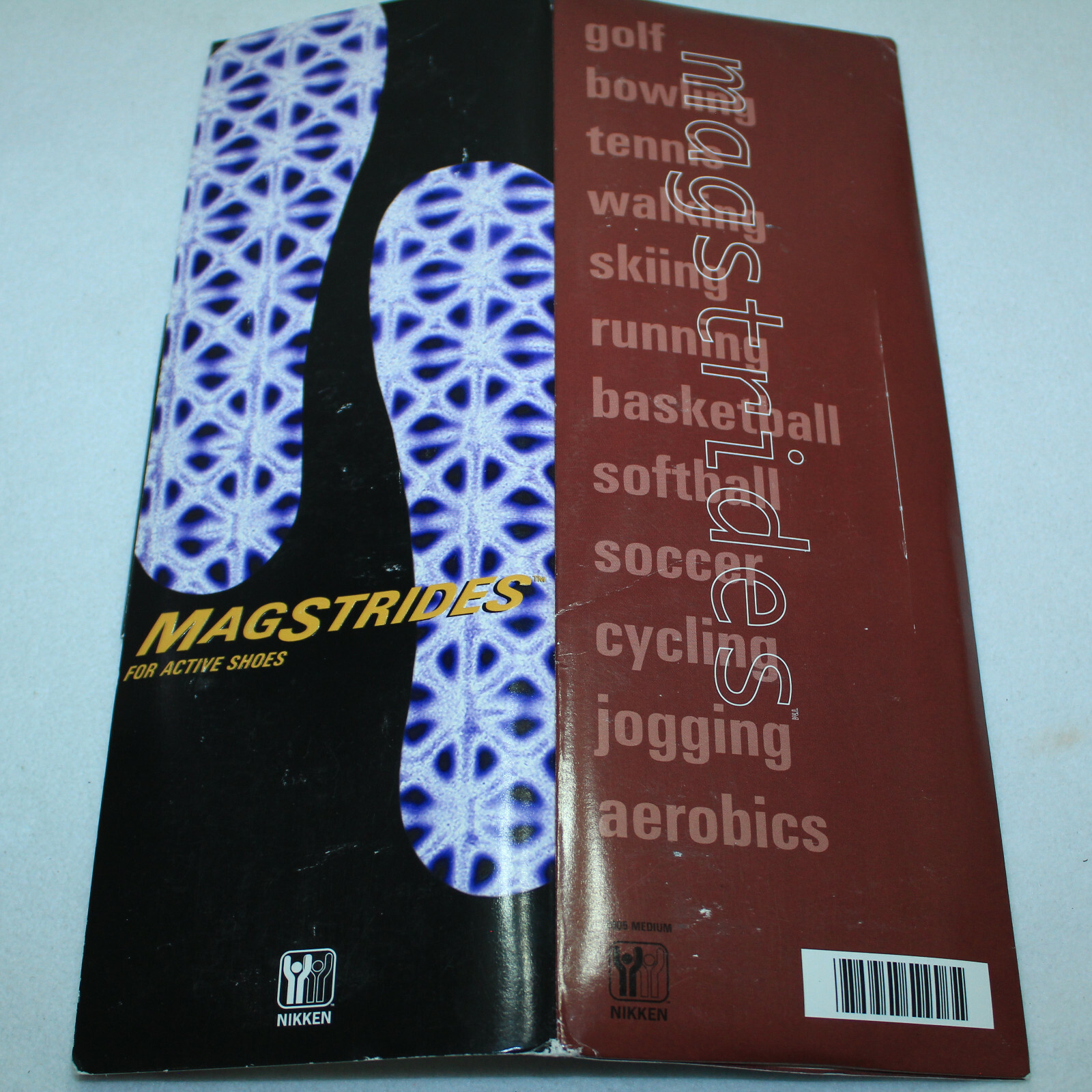 NEW NIKKEN MAGSTEPS MAGNETIC INSOLES #2005 MEDIUM 7-12  NEW OLD STOCK IN PACKAGE